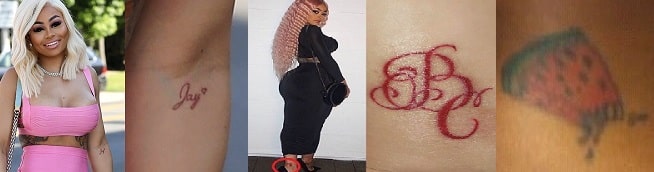 A picture of Tattoos of Blac Chyna.